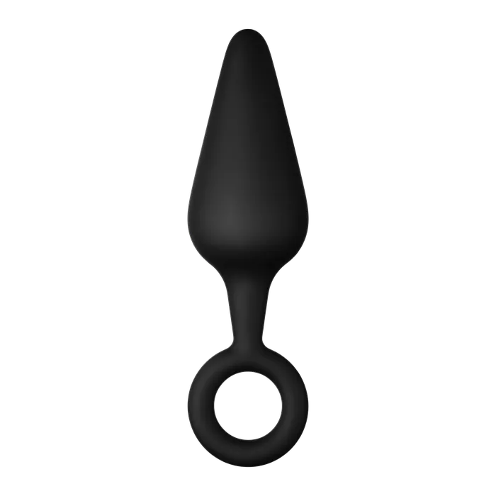 Anal FORTO FORTO F10 Black PullRing Butt Plug Medium