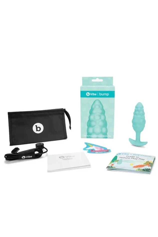 BVibe Anal bVibe Bump Textured Vibrating Butt Plug Mint