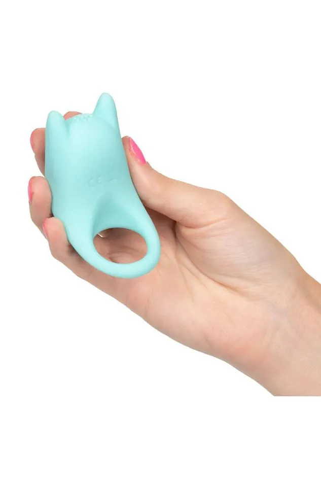 Cal Exotics Male Sex Toys Cal Exotics Couples Enhancer Silicone Dual Exciter Cock Ring Aqua