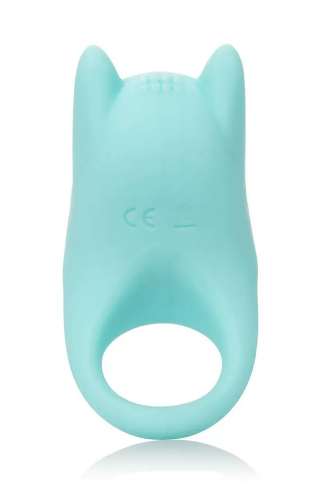 Cal Exotics Male Sex Toys Cal Exotics Couples Enhancer Silicone Dual Exciter Cock Ring Aqua