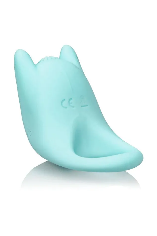 Cal Exotics Male Sex Toys Cal Exotics Couples Enhancer Silicone Dual Exciter Cock Ring Aqua