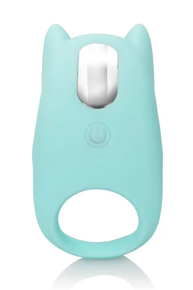Cal Exotics Male Sex Toys Cal Exotics Couples Enhancer Silicone Dual Exciter Cock Ring Aqua