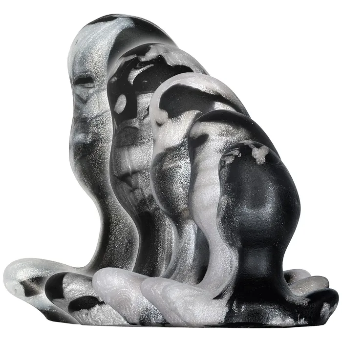 Male Sex Toys OXBALLS Oxballs Ergo Butt Plug Large Platinum Swirl