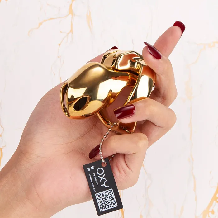 Oxyshop Male Sex Toys Golden HTV4 Gold Chastity cage