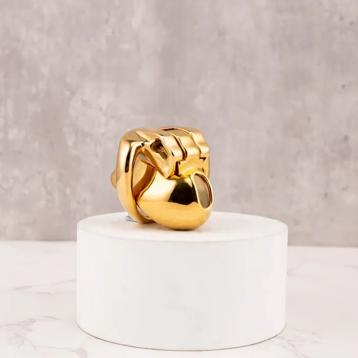 Oxyshop Male Sex Toys Golden HTV4 Gold Chastity cage