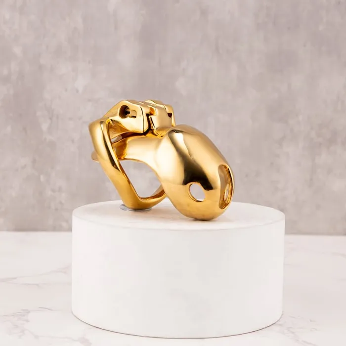 Oxyshop Male Sex Toys Golden HTV4 Gold Chastity cage