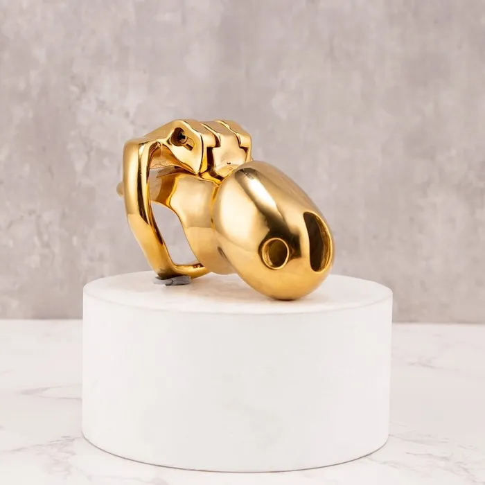 Oxyshop Male Sex Toys Golden HTV4 Gold Chastity cage
