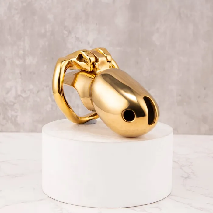 Oxyshop Male Sex Toys Golden HTV4 Gold Chastity cage
