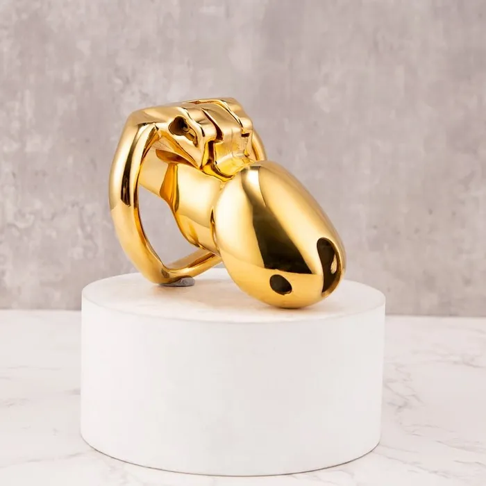 Oxyshop Male Sex Toys Golden HTV4 Gold Chastity cage
