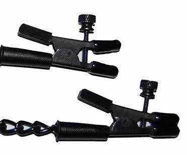Spartacus Alligator Tip Clamp with Black Link Chain Anal