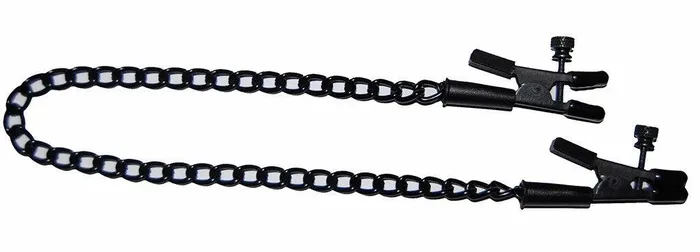 Spartacus Alligator Tip Clamp with Black Link Chain Anal Spartacus Alligator Tip Clamp with Black Link Chain Anal