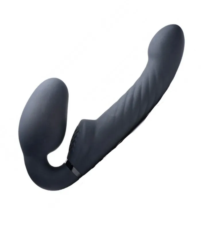 Swirl Vibrating Strapless Strap On XR Brands Female Sex Toys