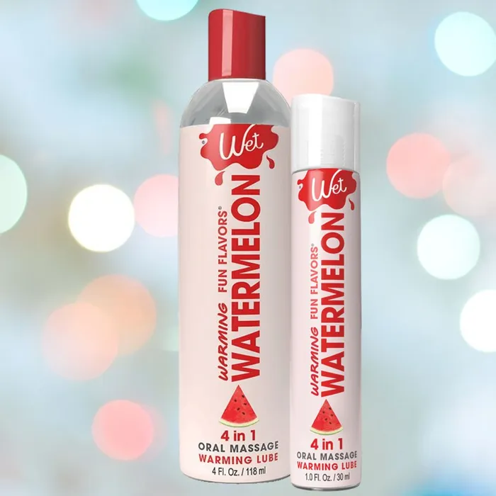 Wet Wet Fun Flavors Watermelon Warming 4in1 Lubricant Female Sex Toys