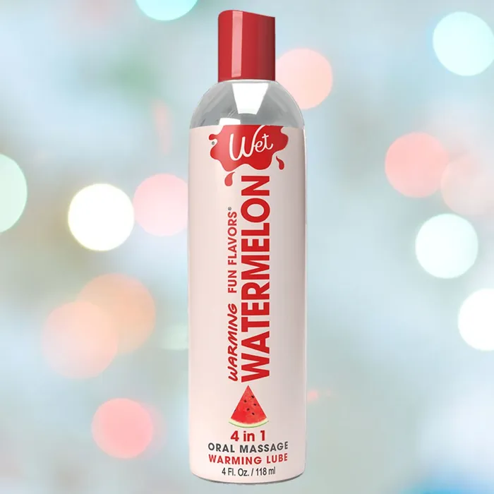 Wet Wet Fun Flavors Watermelon Warming 4in1 Lubricant Female Sex Toys