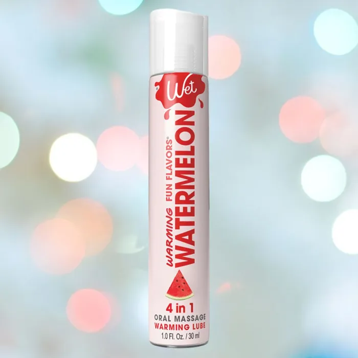 Wet Wet Fun Flavors Watermelon Warming 4in1 Lubricant Female Sex Toys