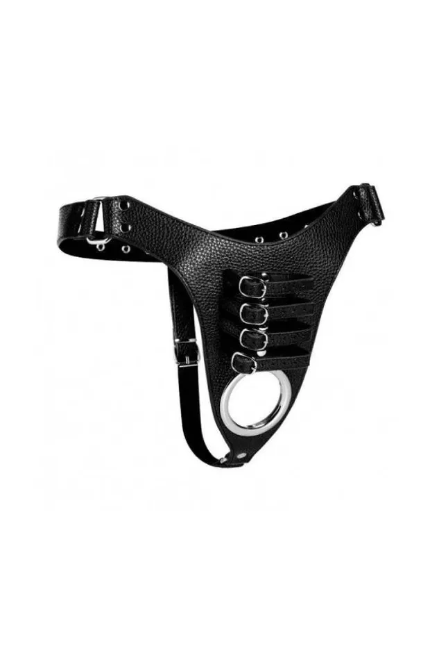XR Brands Anal XR Brands Strict Male Chastity Harness Black