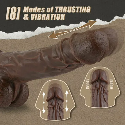 AcmeJoy Female Sex Toys LOVER Thrusting Vibrating Heating Dildo