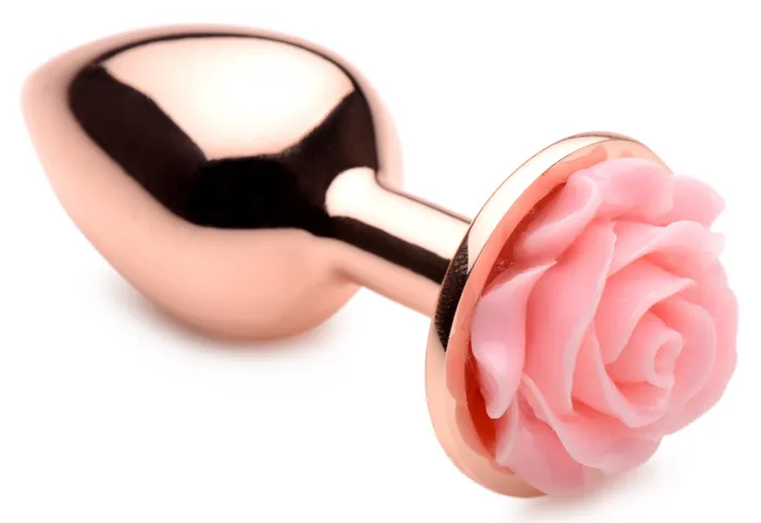 Anal XR Brands Booty Sparks Pink Rose Gold Anal Plug Small