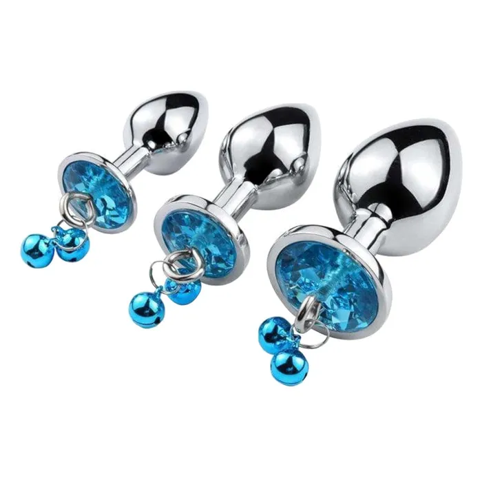 Dangling Jeweled Bell Princess Anal Trainer Set 3Piece Lovegasm Anal