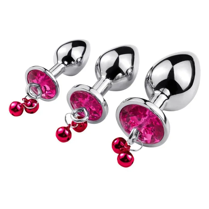 Dangling Jeweled Bell Princess Anal Trainer Set 3Piece Lovegasm Anal