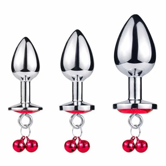 Dangling Jeweled Bell Princess Anal Trainer Set 3Piece Lovegasm Anal