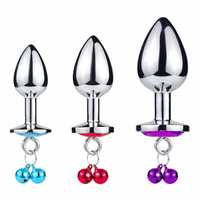 Dangling Jeweled Bell Princess Anal Trainer Set 3Piece Lovegasm Anal