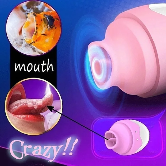 Female Sex Toys LAZADASEXTOYS Electric Vibrator Silicone With Tongue Lick Adult Sex Toy Safe for Women USB Invisible Quiet Panty Clitoral Stimulator