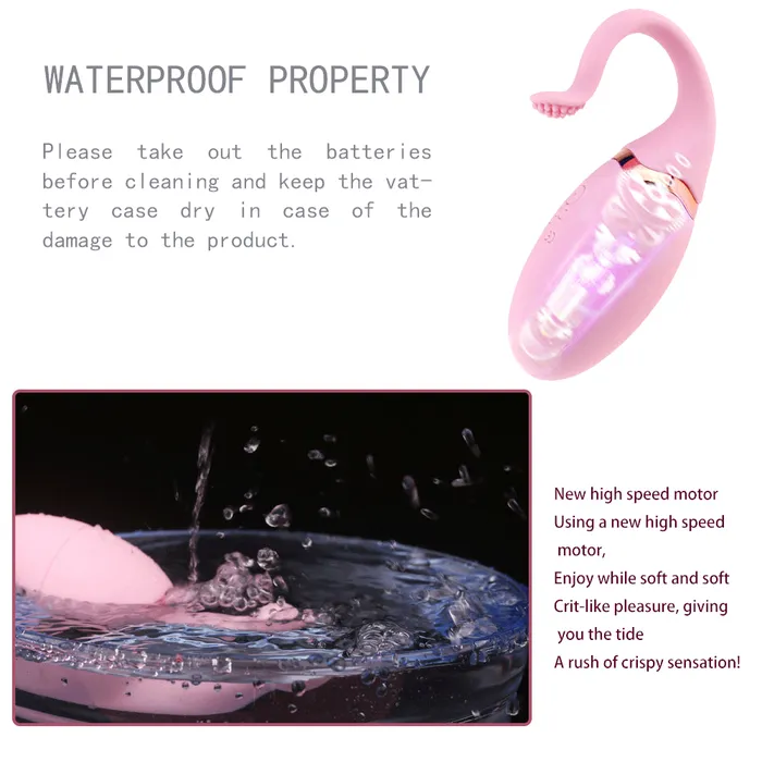 LAZADASEXTOYS Female Sex Toys 10 Speeds G Spot Kegal Ball Vibrator Remote Control Silicone Mute Egg Vibrator Vagina Tight Exercise Sex Toy for Women Sex Shop