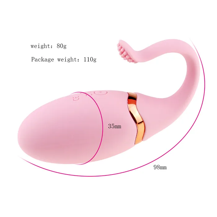 LAZADASEXTOYS Female Sex Toys 10 Speeds G Spot Kegal Ball Vibrator Remote Control Silicone Mute Egg Vibrator Vagina Tight Exercise Sex Toy for Women Sex Shop