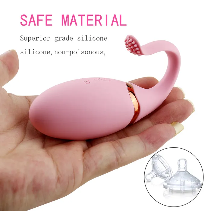 LAZADASEXTOYS Female Sex Toys 10 Speeds G Spot Kegal Ball Vibrator Remote Control Silicone Mute Egg Vibrator Vagina Tight Exercise Sex Toy for Women Sex Shop