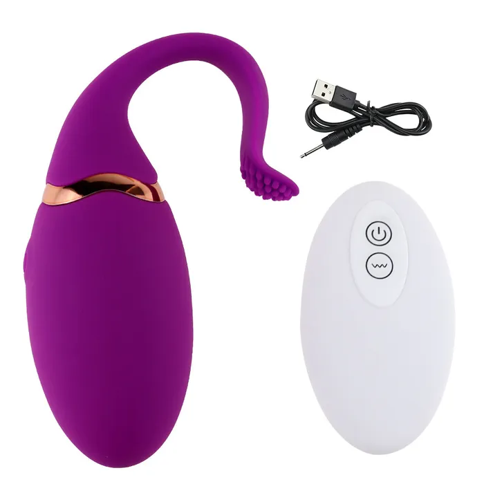 LAZADASEXTOYS Female Sex Toys 10 Speeds G Spot Kegal Ball Vibrator Remote Control Silicone Mute Egg Vibrator Vagina Tight Exercise Sex Toy for Women Sex Shop