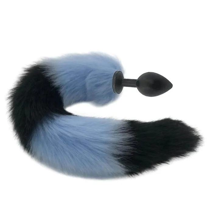 Lovegasm Anal Mythical Blue Wolf Tail Plug 276 to 354 Long