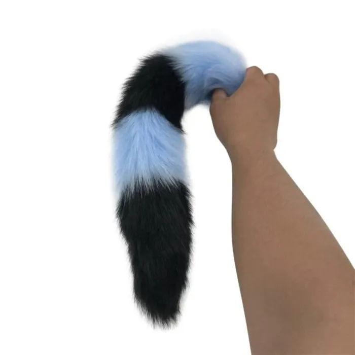 Lovegasm Anal Mythical Blue Wolf Tail Plug 276 to 354 Long