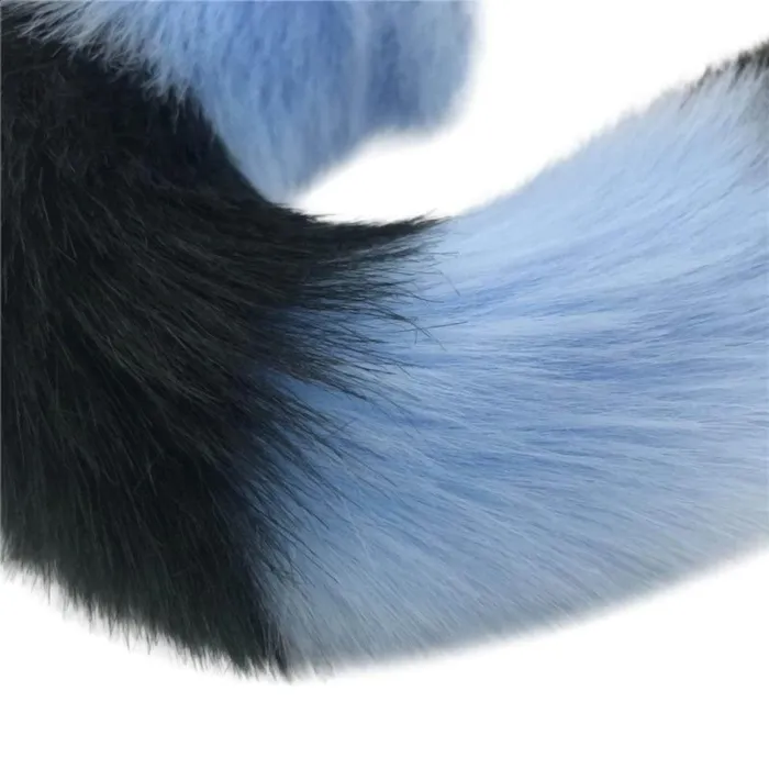 Lovegasm Anal Mythical Blue Wolf Tail Plug 276 to 354 Long