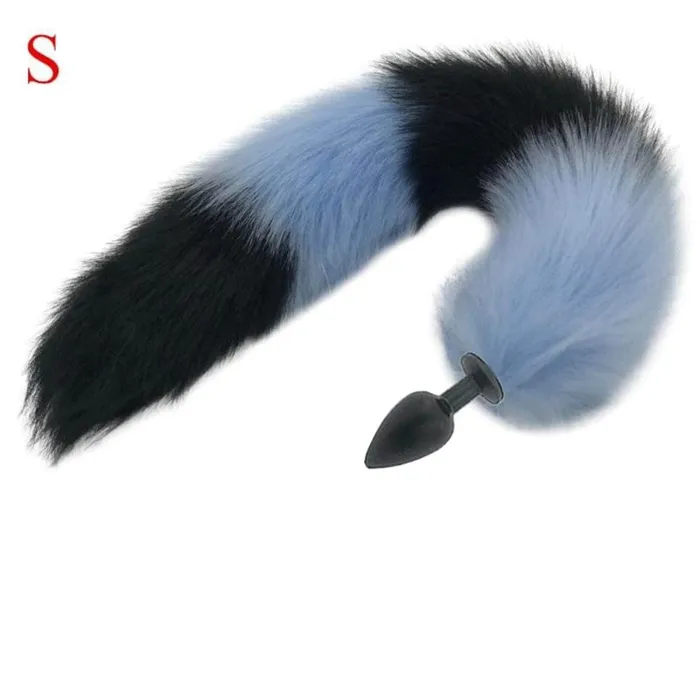 Lovegasm Anal Mythical Blue Wolf Tail Plug 276 to 354 Long