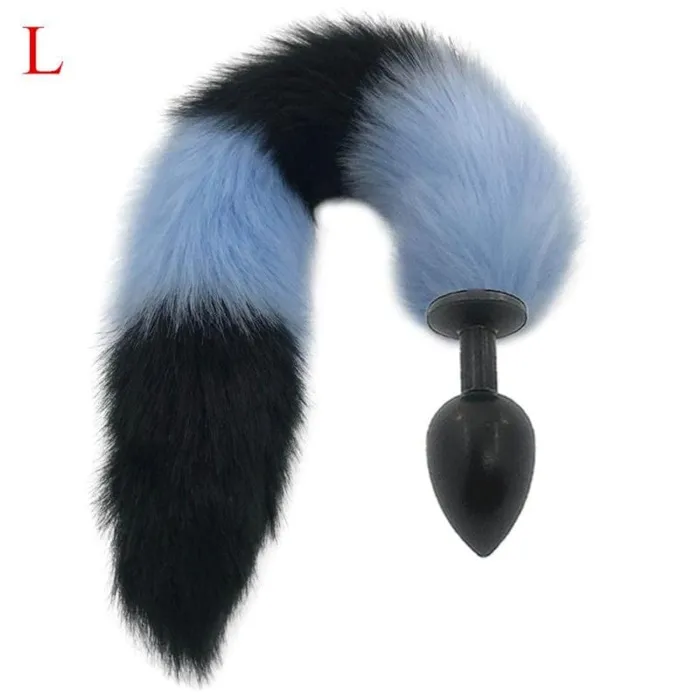 Lovegasm Anal Mythical Blue Wolf Tail Plug 276 to 354 Long