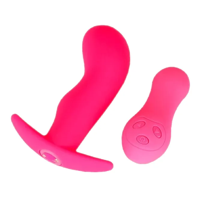 Lovegasm Anal Remote Controlled Silicone Vibrating Plug 433 LongBullets