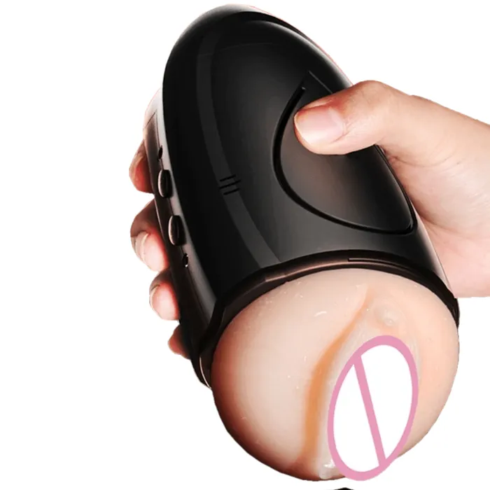 Lovegasm Male Sex Toys Retractable Pocket Pussy 10Function Thruster Blowjob Machine Vibrator Auto Male Stroker