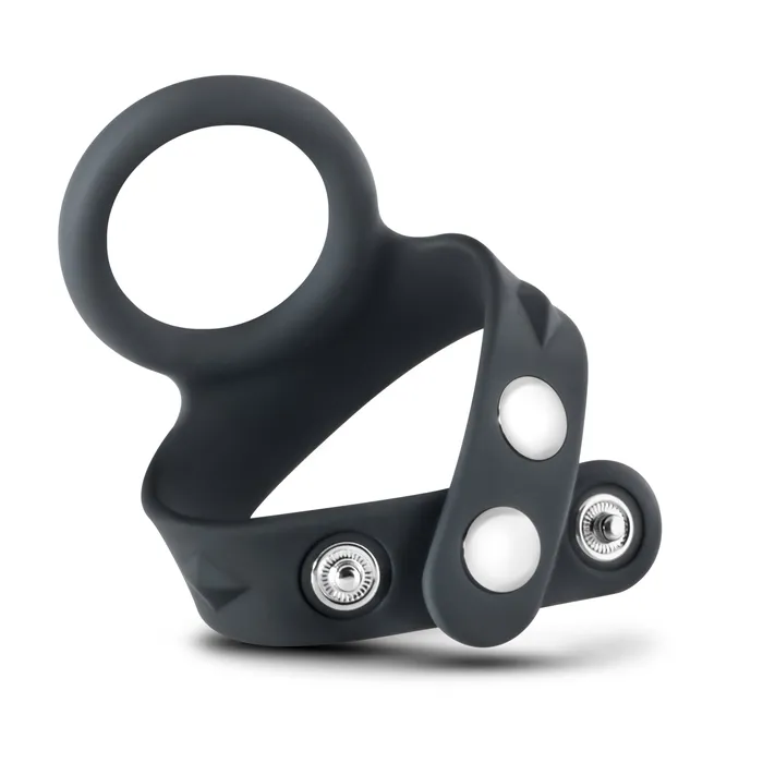 Male Sex Toys Performance Vs7 Silicone Cock Ball Strap Large Black Blush