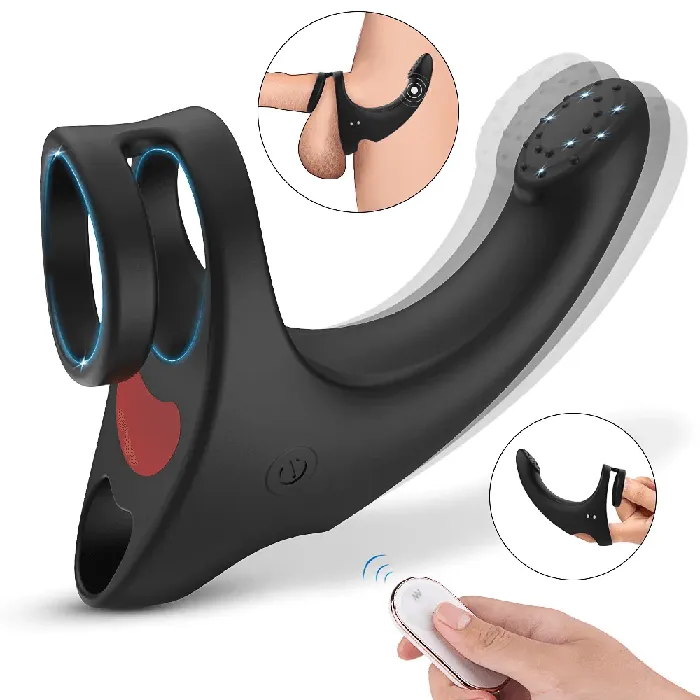 2in1 Butt plug Cock Ring Vibrating Prostate Massager propinkup Male Sex Toys 2in1 Butt plug Cock Ring Vibrating Prostate Massager propinkup Male Sex Toys