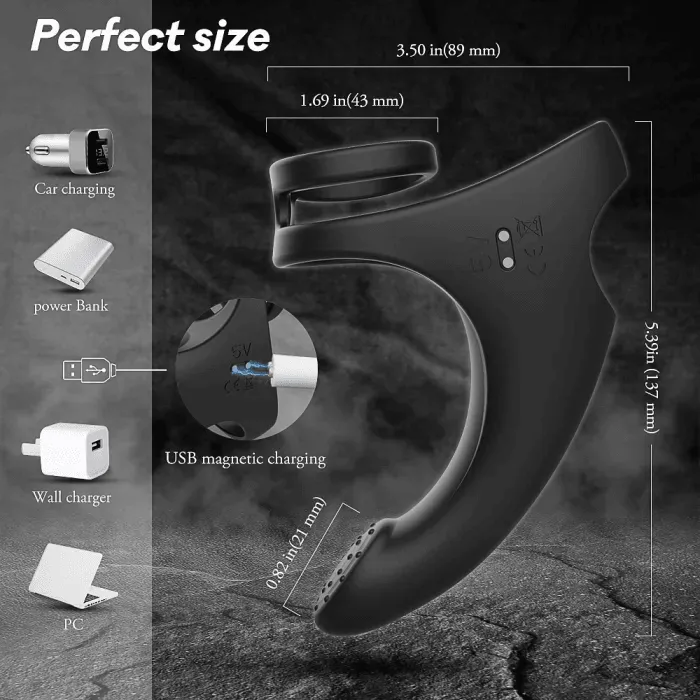 2in1 Butt plug Cock Ring Vibrating Prostate Massager propinkup Male Sex Toys