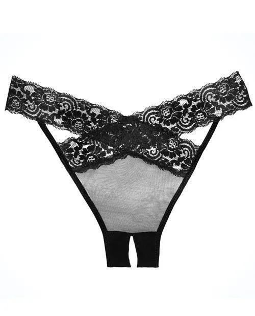 Allure Lingerie Lp Vibrators Adore Sheer Lace Desire Panty Os