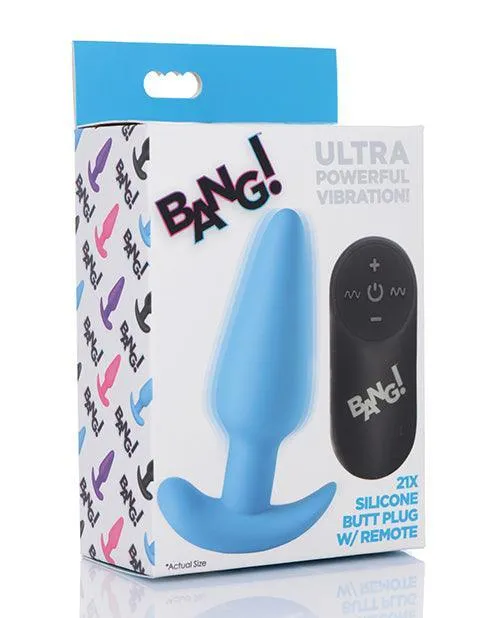 Anal Bang 21x Vibrating Silicone Butt Plug Wremote Xr LLC