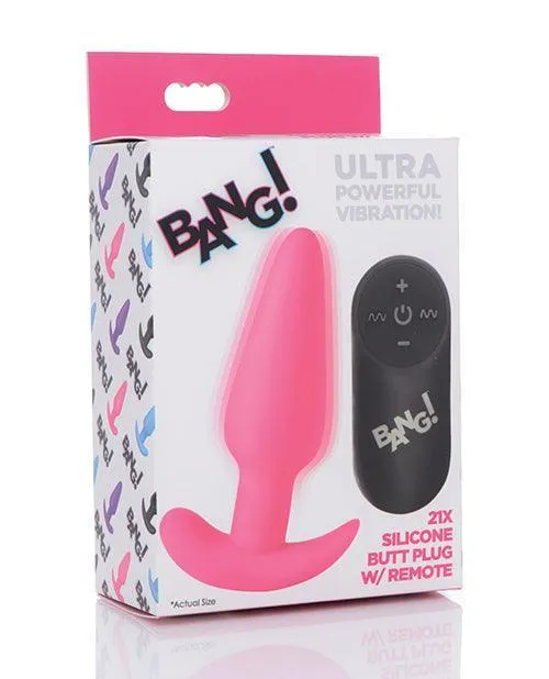 Anal Bang 21x Vibrating Silicone Butt Plug Wremote Xr LLC