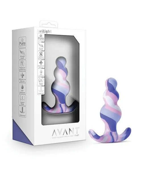 Anal Blush Novelties Blush Avant Twilight Silicone Plug Blue