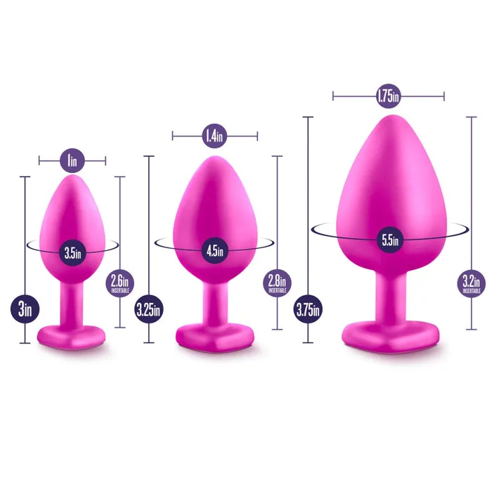 Anal Blush Novelties Blush Novelties Luxe Bling Anal Plugs Training Kit