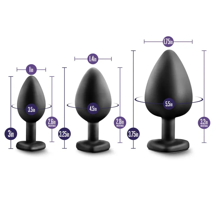 Anal Blush Novelties Blush Novelties Luxe Bling Anal Plugs Training Kit