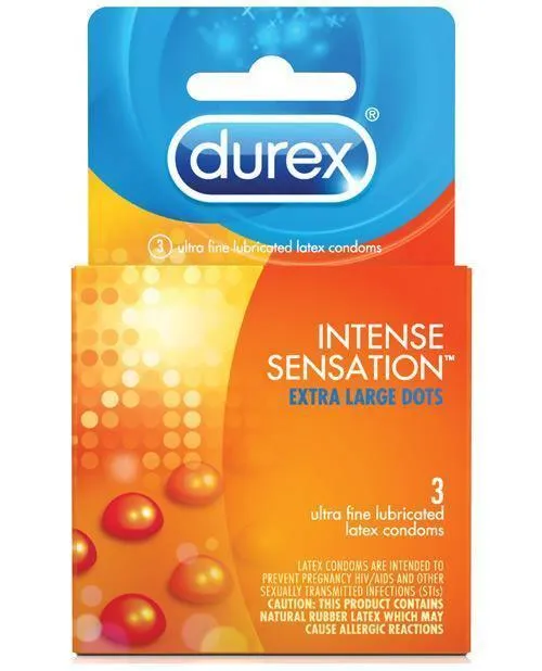 Anal Paradise Marketing Durex Intense Sensation Condom Box Of 3