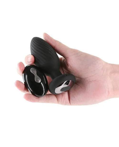 Anal Renegade Alpine 20 Gyrating Vibrating Butt Plug wRemote Black Ns Novelties INC Anal Renegade Alpine 20 Gyrating Vibrating Butt Plug wRemote Black Ns Novelties INC
