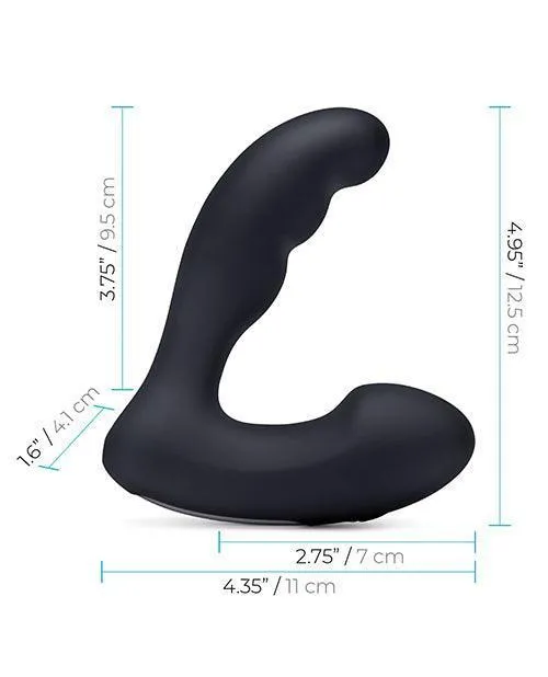 Blue Line Vibrating Prostate Prober Wremote Black Electric Eel INC Anal